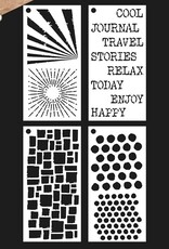 Elizabeth Craft Designs Remember Moments: Journal Stencils 4