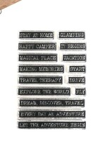 Elizabeth Craft Designs Remember Moments: Travel Phrases Stamps