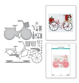 Spellbinders Big Bicycle Etched Dies from the Bibi's Cats and Pugs Collection