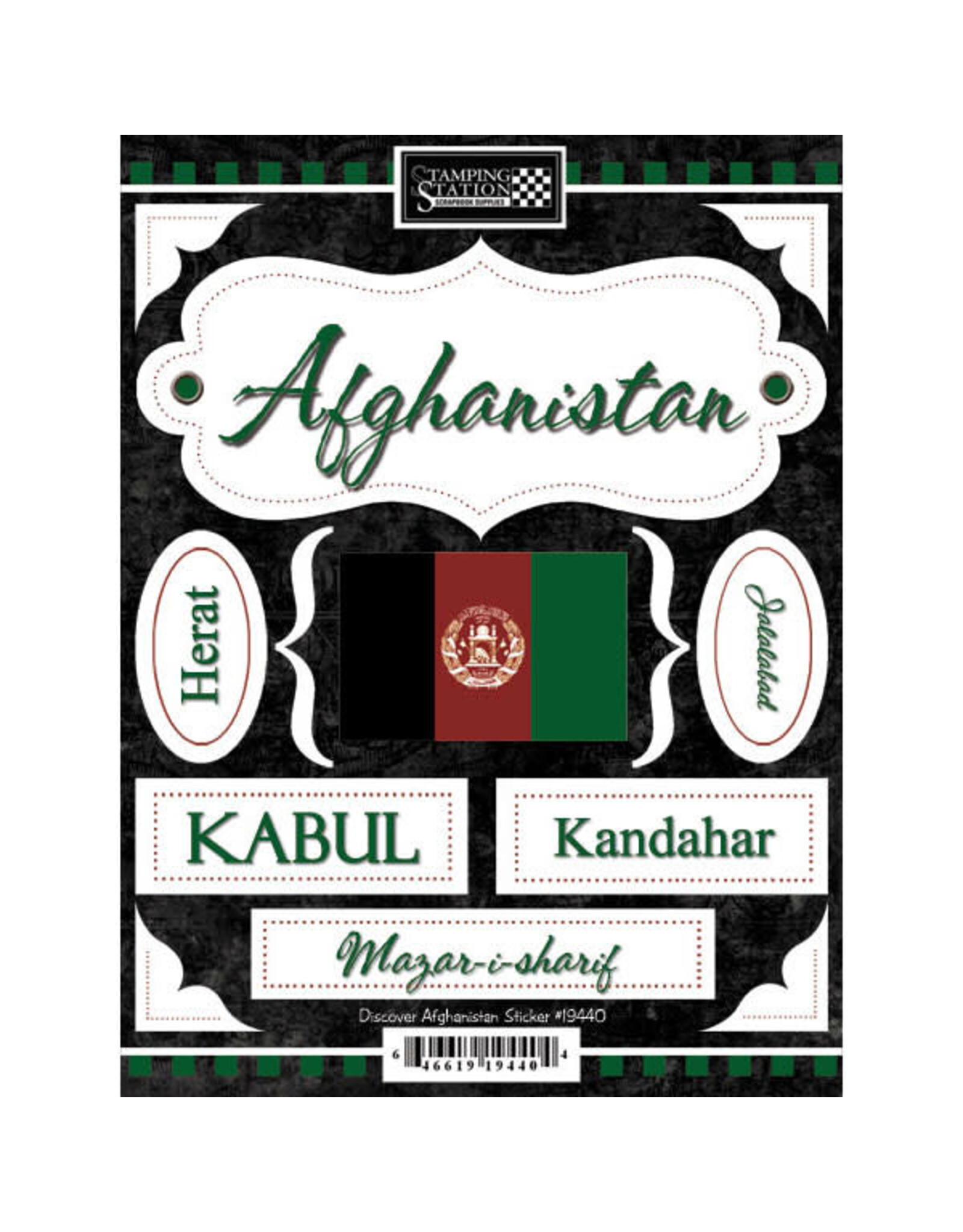 Stamping Station Afghanistan stickers