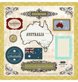 Stamping Station Australia 12x12 sticker sheet