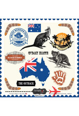 Scrapbook Customs Australia sightseeing 12x12 sticker sheet