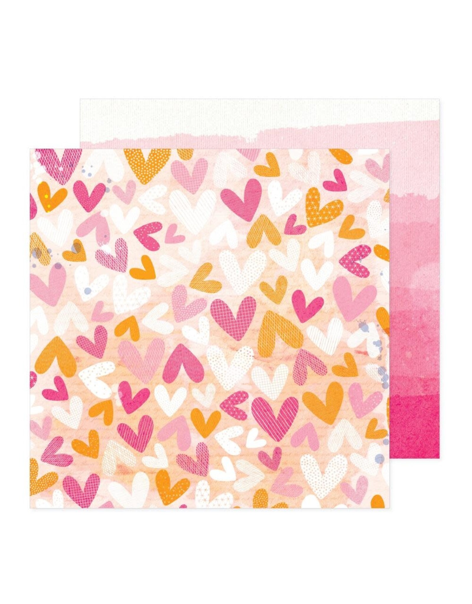 AMERICAN CRAFTS Vicki Boutin Bold and Bright - 12x12 Paper - Take Heart