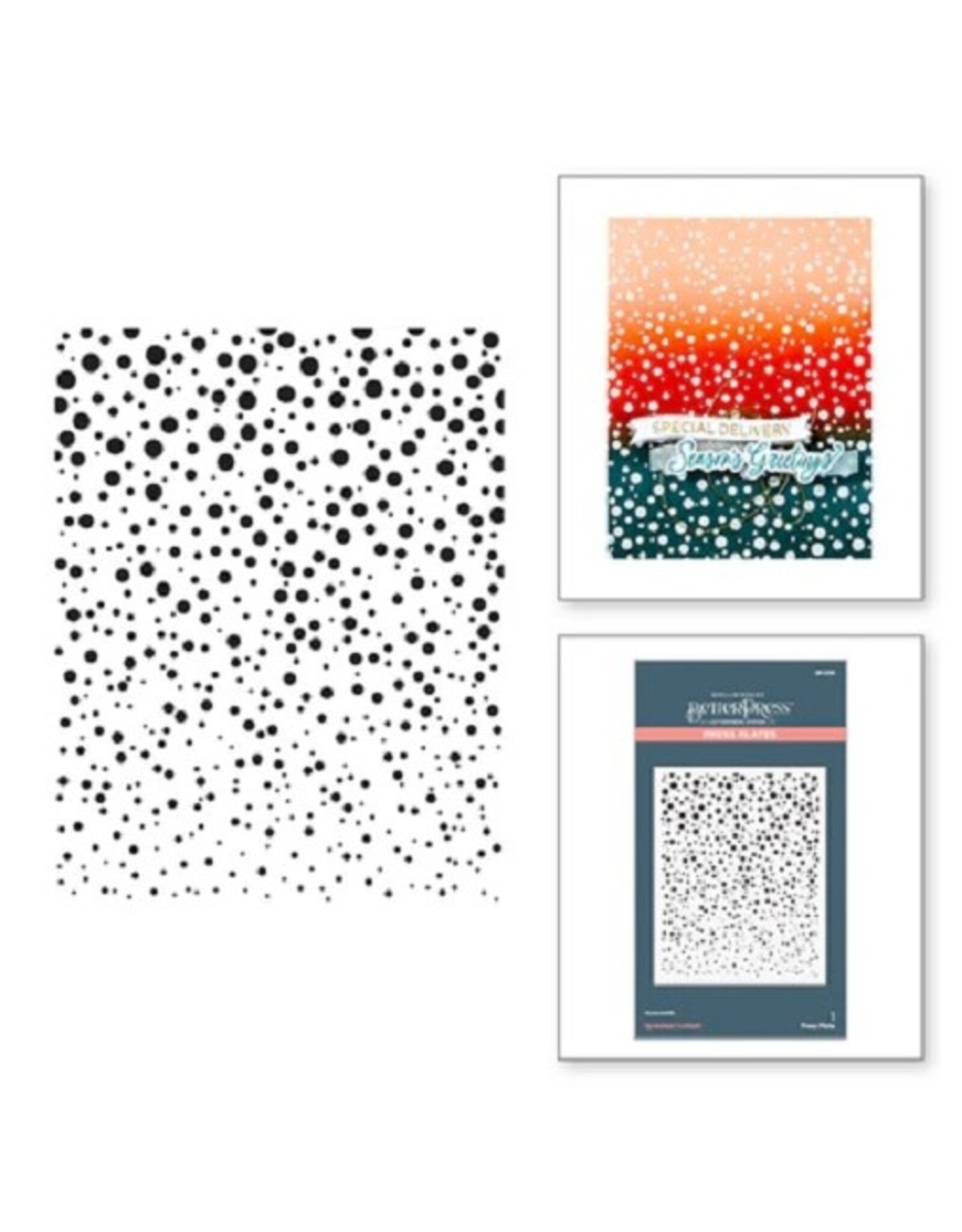 Spellbinders Home for the Holidays Collection - Sprinkled Confetti Press Plates