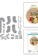 Spellbinders Nichol's Needlework Collection - Faux Embroidered Stockings Etched Dies
