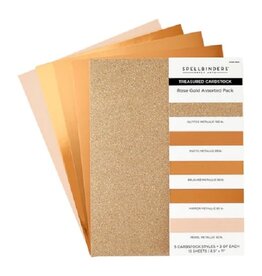 Spellbinders 8.5x11 - Rose Gold - Assorted Treasured Cardstock