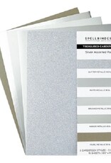 Spellbinders 8.5x11 - Silver - Assorted Treasured Cardstock