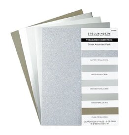 Spellbinders Spellbinders Treasured Cardstock 8.5"X11" 15/Pkg - Silver