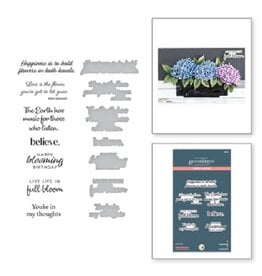 Spellbinders Nature's Botanical Garden Collection - Nature's Botanical Garden Sentiments Press Plate & Die Set