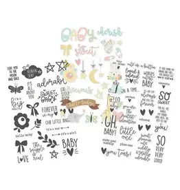 Simple Stories Oh baby clear stickers