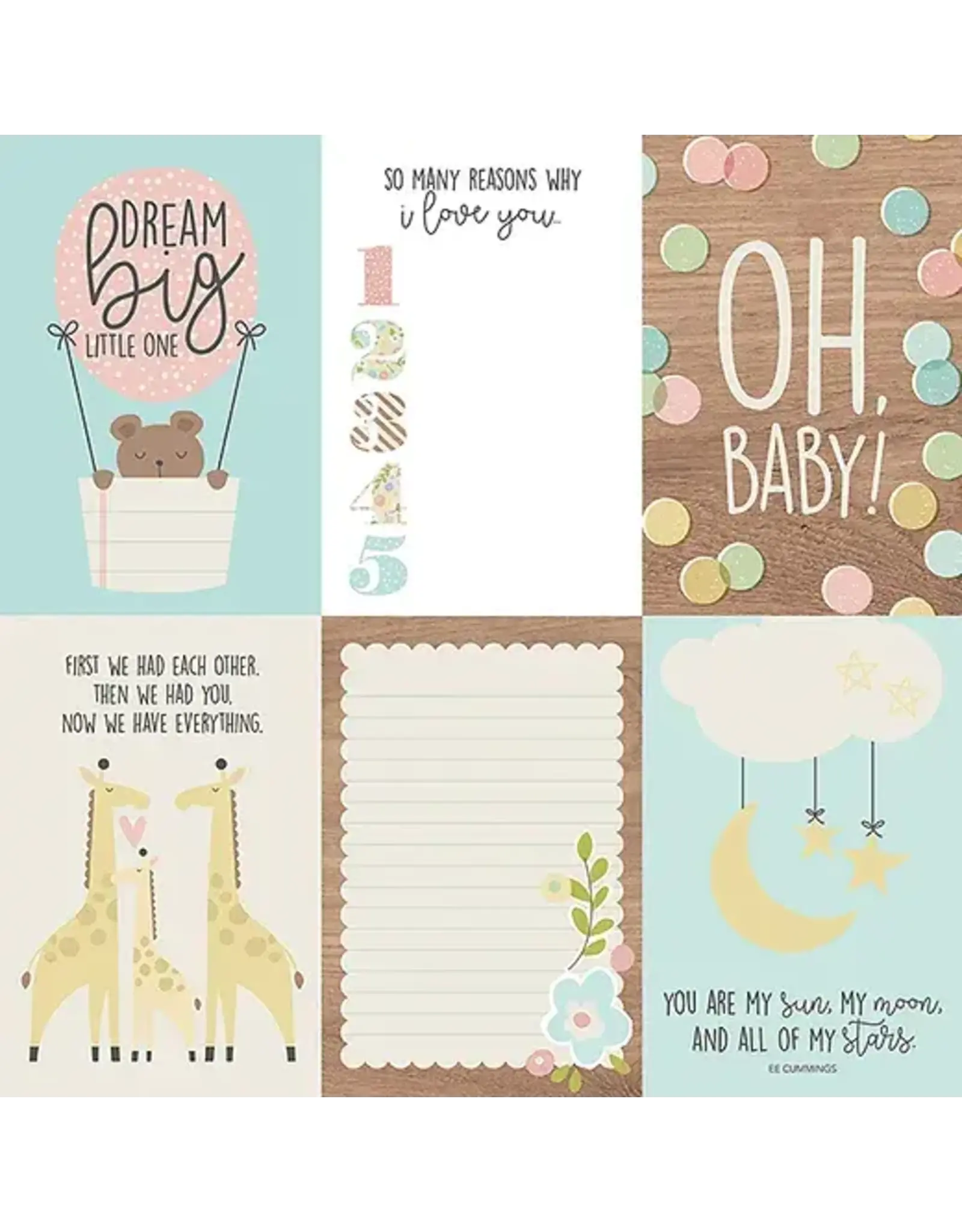 Simple Stories Oh baby 4x6 vertical elements paper