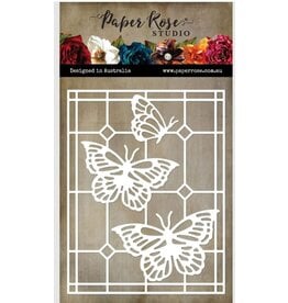 Paper Rose STUDIO Alora Butterfly Stained Glass Coverplate