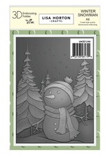 Lisa Horton Crafts Lisa Horton Crafts - Winter Snowman Embossing Folder A6