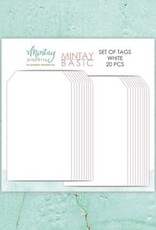 Mintay Papers Mintay Basic - 2.7x4.7 Tags - 20 pcs - White