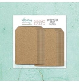 Mintay Papers Mintay Basic - 2.7x4.7 Tags - 20 pcs - Kraft