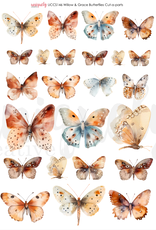 Uniquely Creative Willow & Grace  - Butterfiles Cut-a-part Sheet
