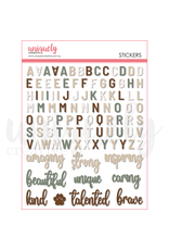 Uniquely Creative Willow & Grace - Puffy Alpha Stickers