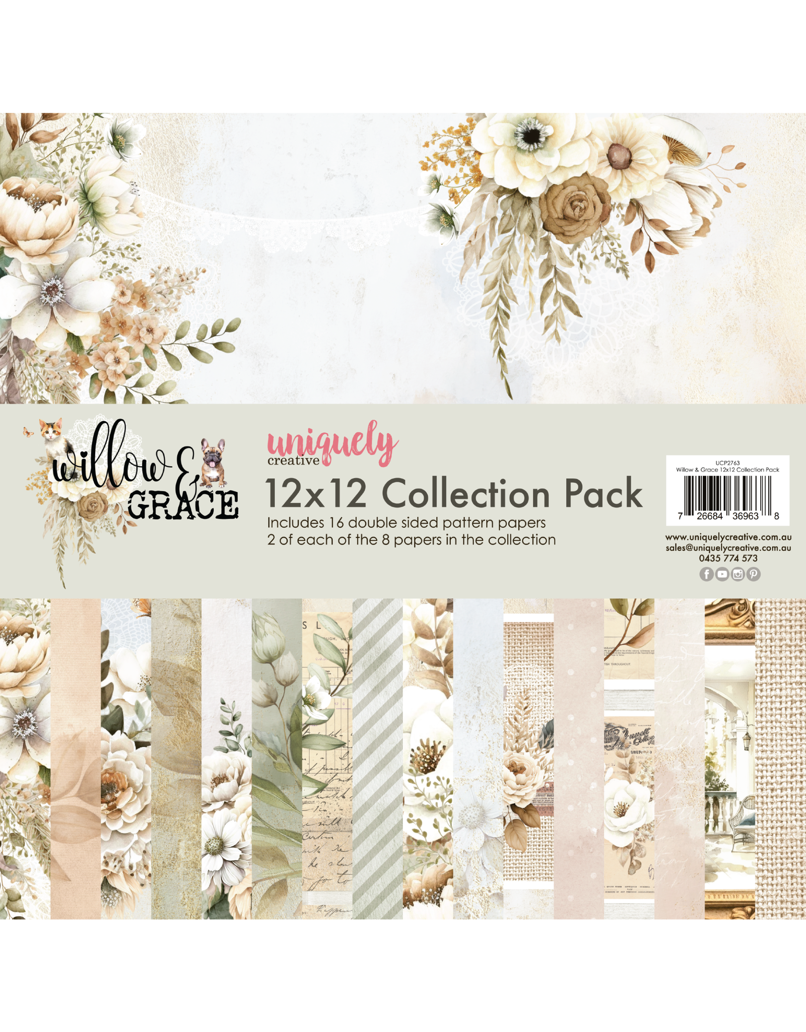 Uniquely Creative Willow & Grace 12x12 Collection Pack