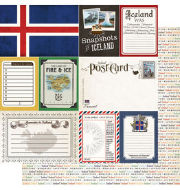 Scrapbook Customs Iceland Journal Paper