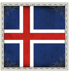 Scrapbook Customs Iceland Flag Paper