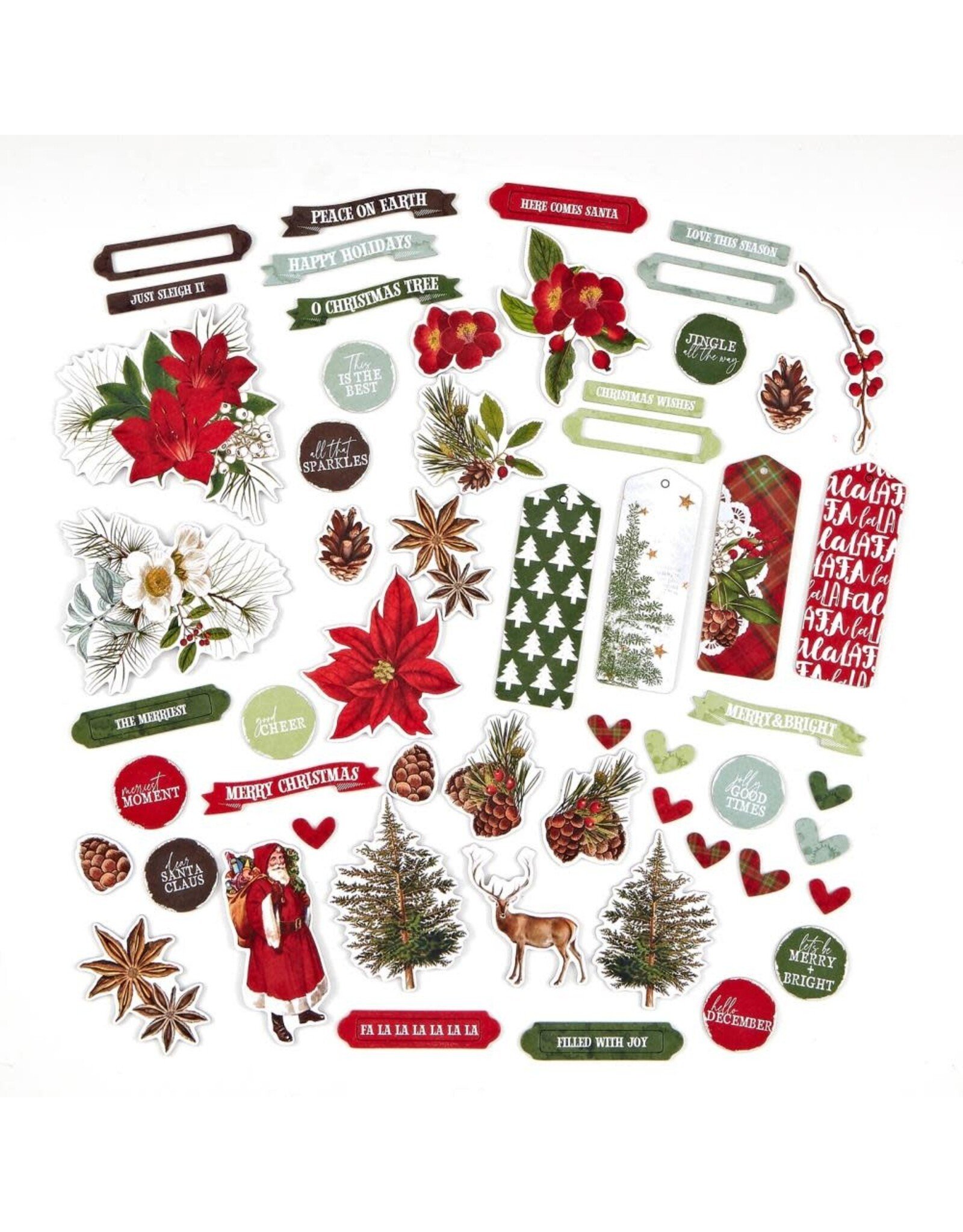 49 AND MARKET Evergreen Season - Chipboard Set