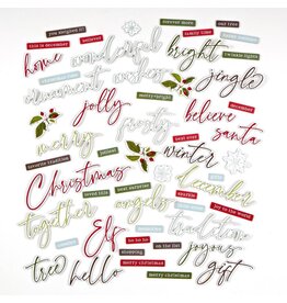 49 AND MARKET Evergreen Season - Chipboard Words