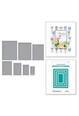 Spellbinders Happy Hour Collection - Perfect Touch Rectangles and Tage Etched Dies