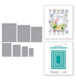 Spellbinders Happy Hour Collection - Perfect Touch Rectangles and Tage Etched Dies