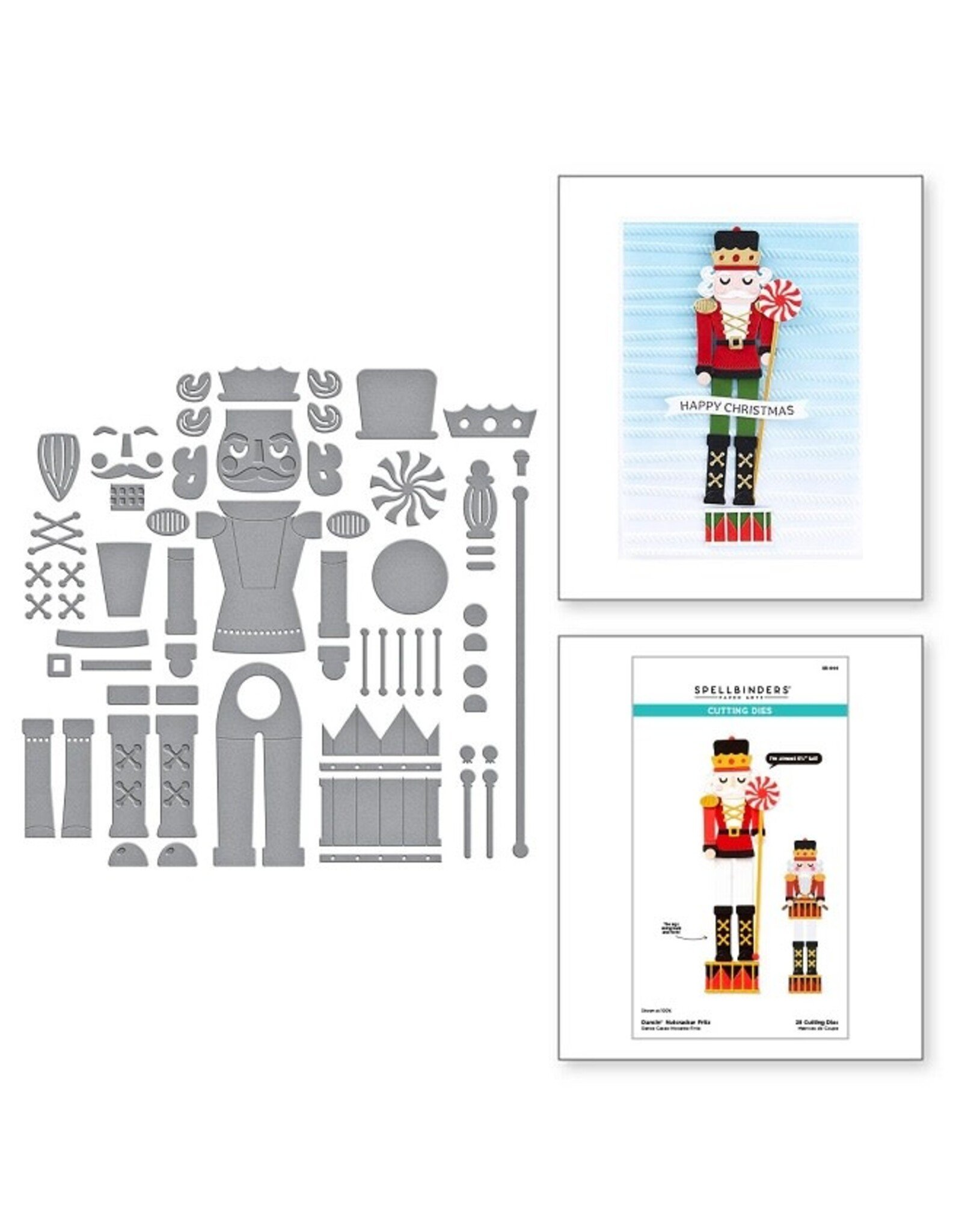 Spellbinders Dancin' Christmas Friends Collection - Dancin' Nutcracker Fitz Etched Dies