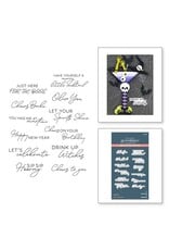 Spellbinders Happy Hour Collection - Cheers Sentiments Press Plate & Die Set