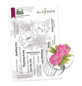 AltNew Build-A-Garden - Lovely Rose Peony Set - Stamps
