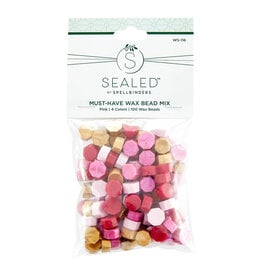 Spellbinders Sealed by Spellbinders Collection - Must-Have Wax Bead Mix Pink