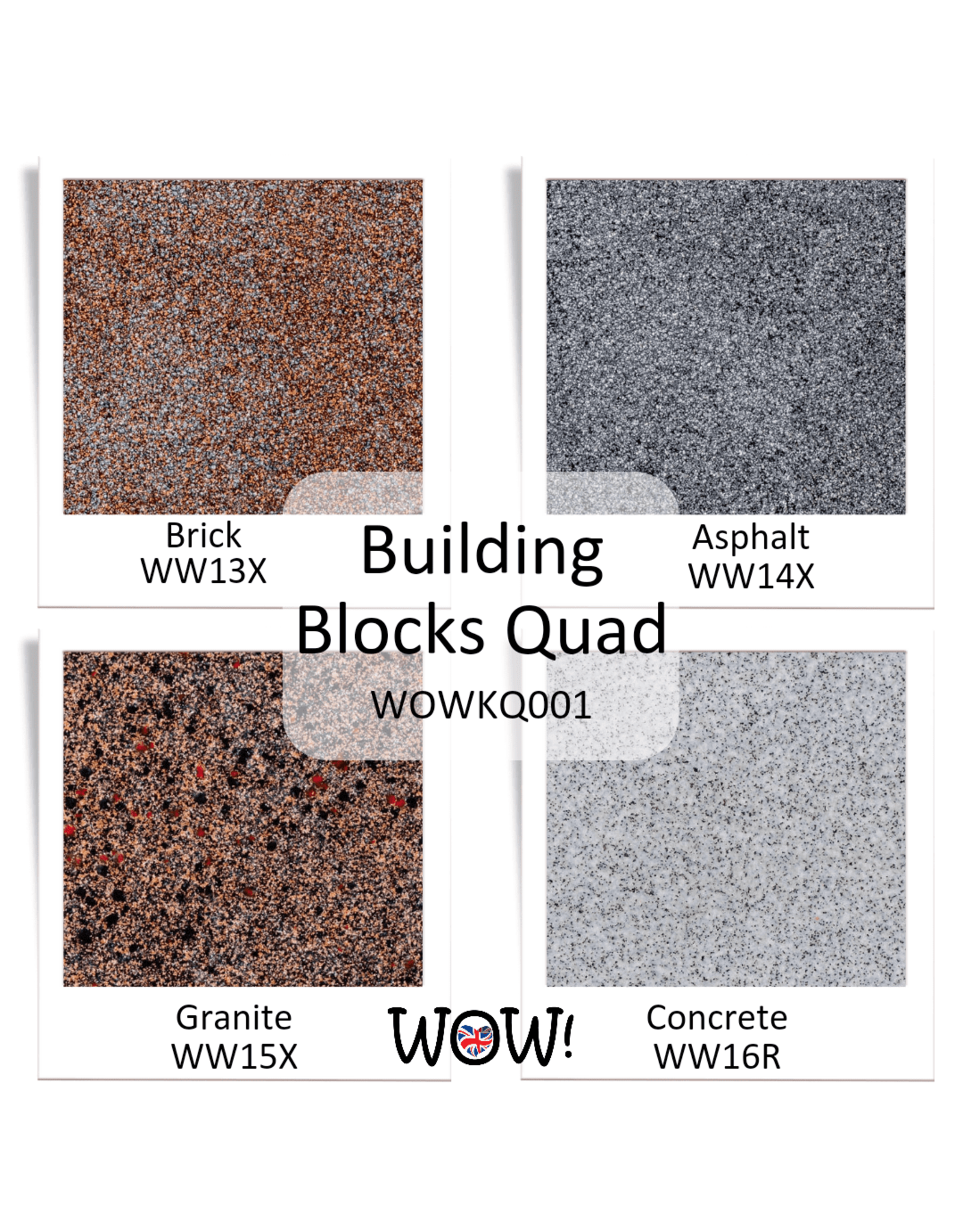 WOW! WOW! Embossing Powder - Building Blocks Quad