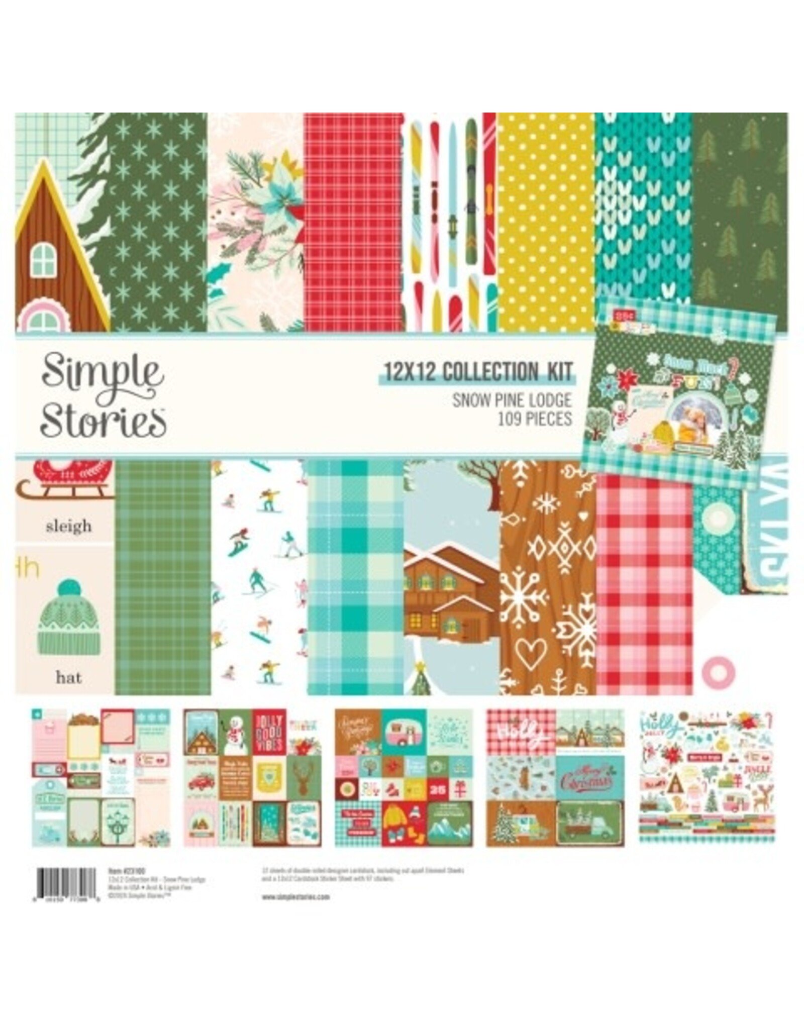 Simple Stories Snow Pine Lodge - 12x12 Collection Kit