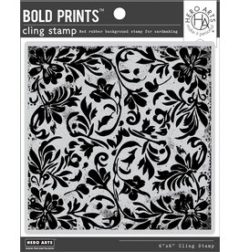 Hero Arts Abstract Poinsettia Bold Prints Rubber Stamp