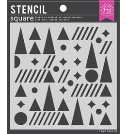 Hero Arts Geometric Holiday Stencil