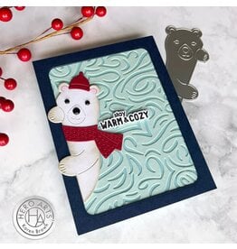 Hero Arts Peeking Winter Bear Fancy Die