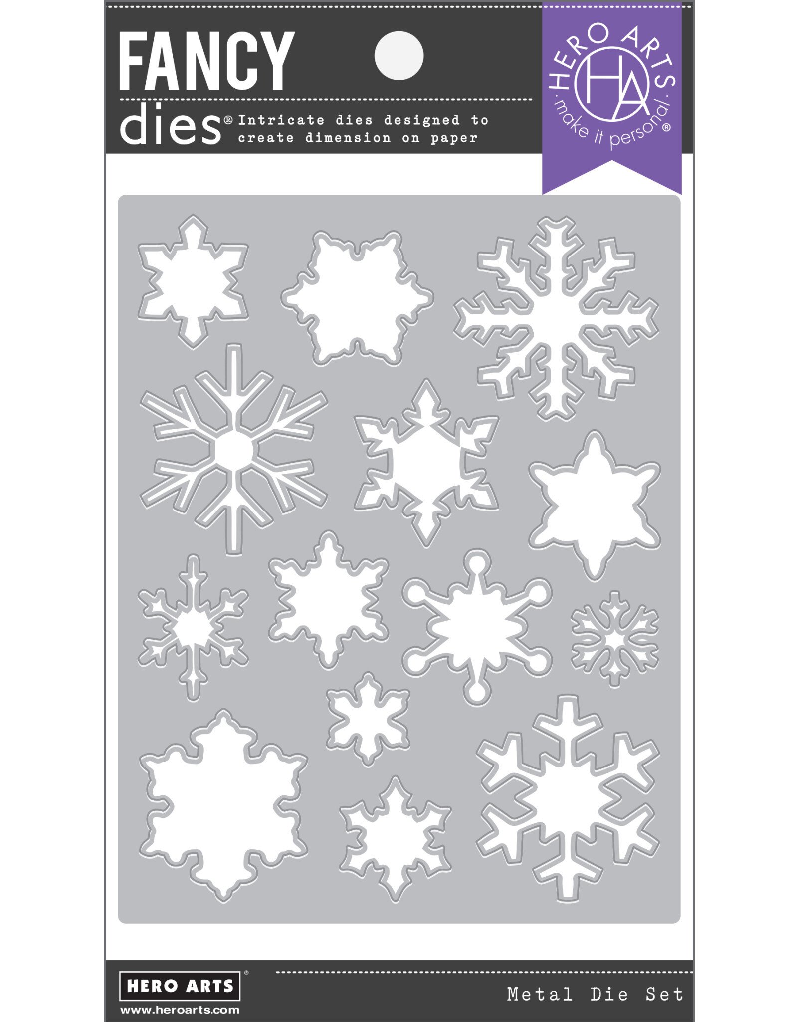 Hero Arts Snowflake Patterned Cover Plate