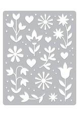 Hero Arts Flower & Hearts - Cover Plate Die