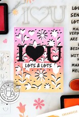 Hero Arts Flower & Hearts - Cover Plate Die