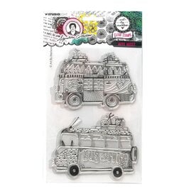 Art By Marlene Hippie Buses NR. 700 Clear Stamp