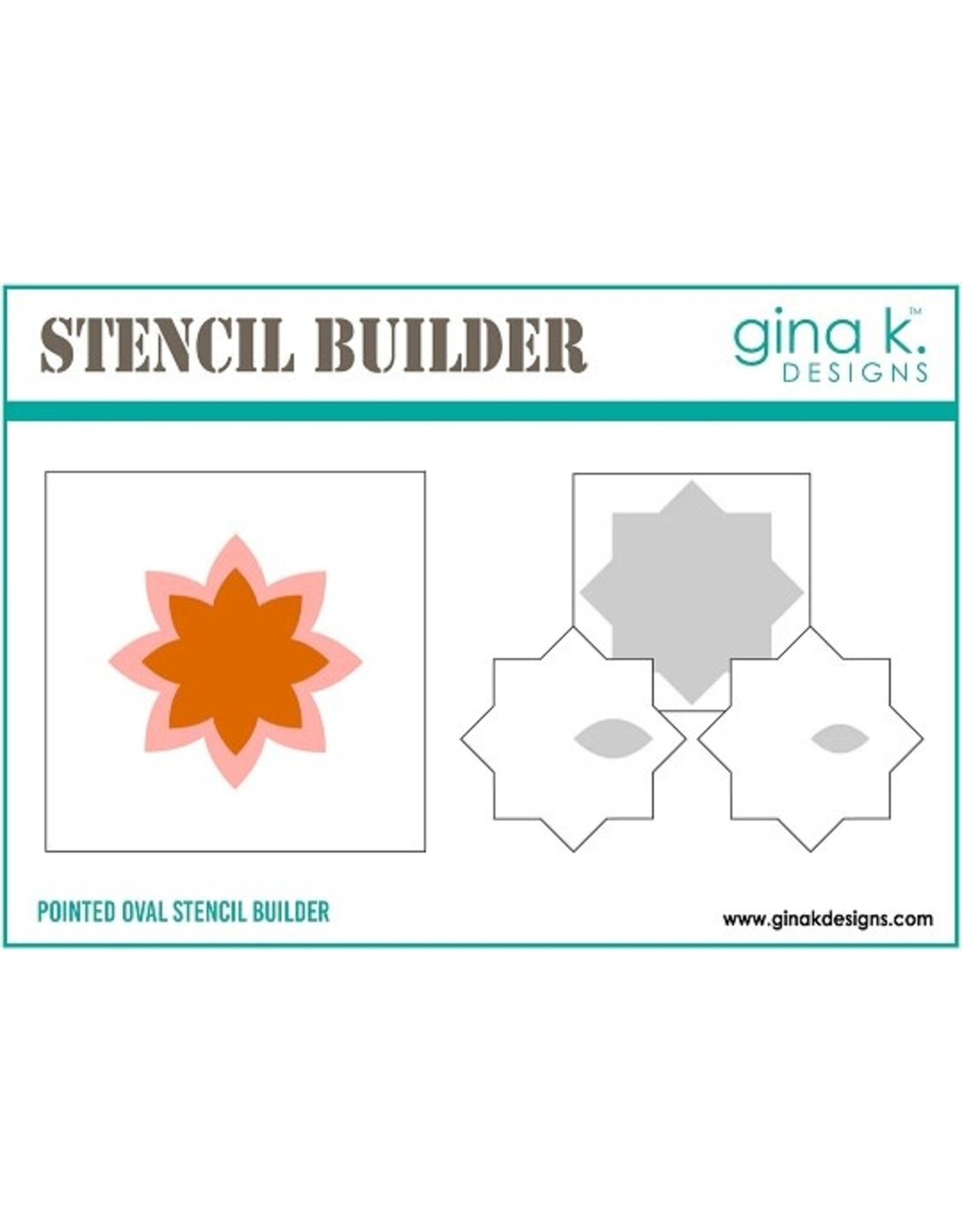 Gina K. Designs Pointed Oval Stencil Builder