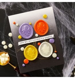 Spellbinders Sealed 3D Christmas Collection Glow in the Dark Wax Beads