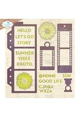 Elizabeth Craft Designs La Dolce Vita- Frame Page with Gerbera's Die Set