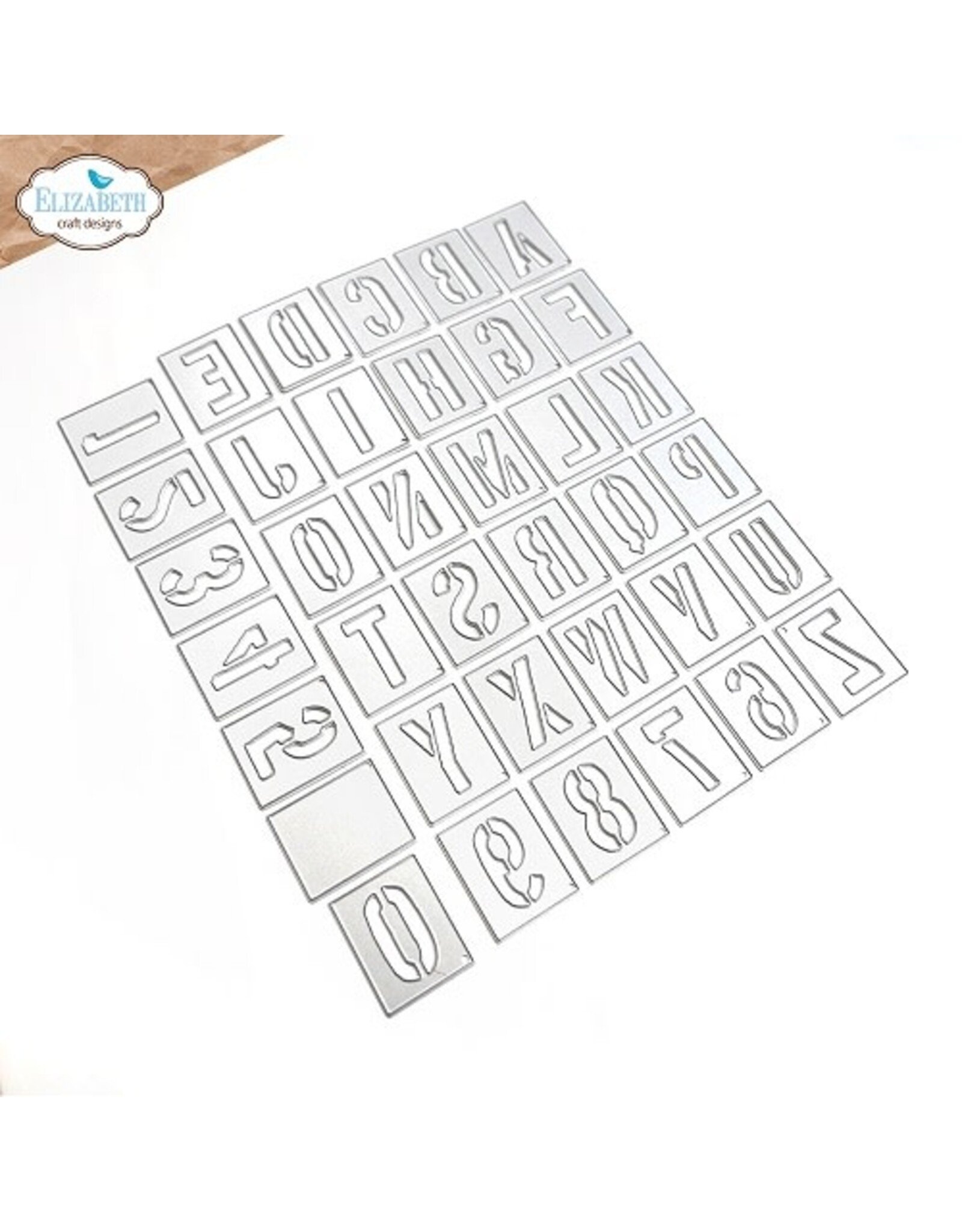 Elizabeth Craft Designs La Dolce Vita- Stencil Alphabet Die Set