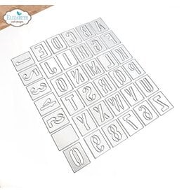 Elizabeth Craft Designs La Dolce Vita- Stencil Alphabet Die Set