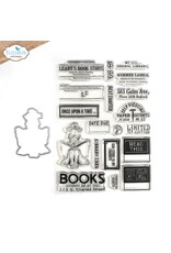 Elizabeth Craft Designs La Dolce Vita- The Bookstore Stamp and Die Set