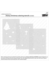 Lawn Fawn Cheesy Christmas - Coloring Stencils