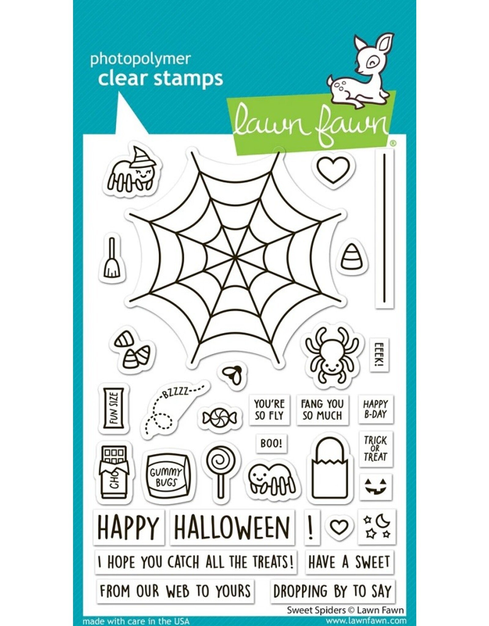 Lawn Fawn Sweet Spiders Stamp