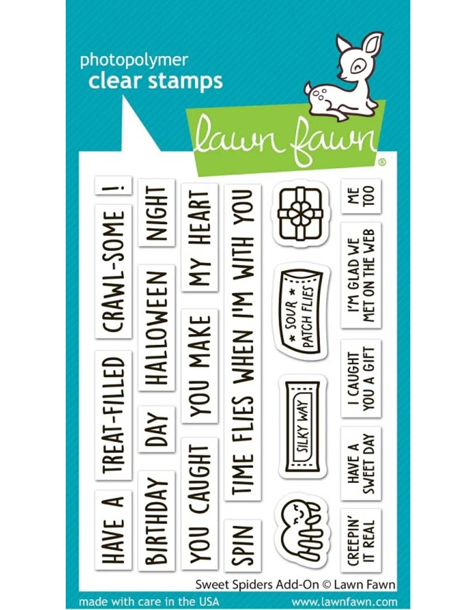 Lawn Fawn Sweet Spiders Add-On Lawn Stamp